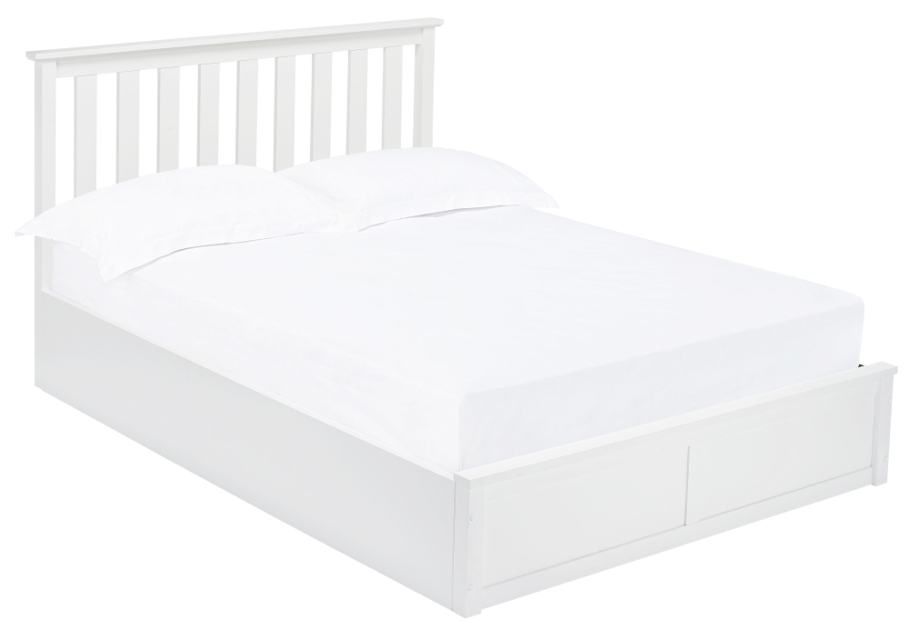 Oxford White Ottoman Storage Bed