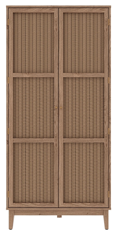 Bordeaux Rattan 2 Door Wardrobe