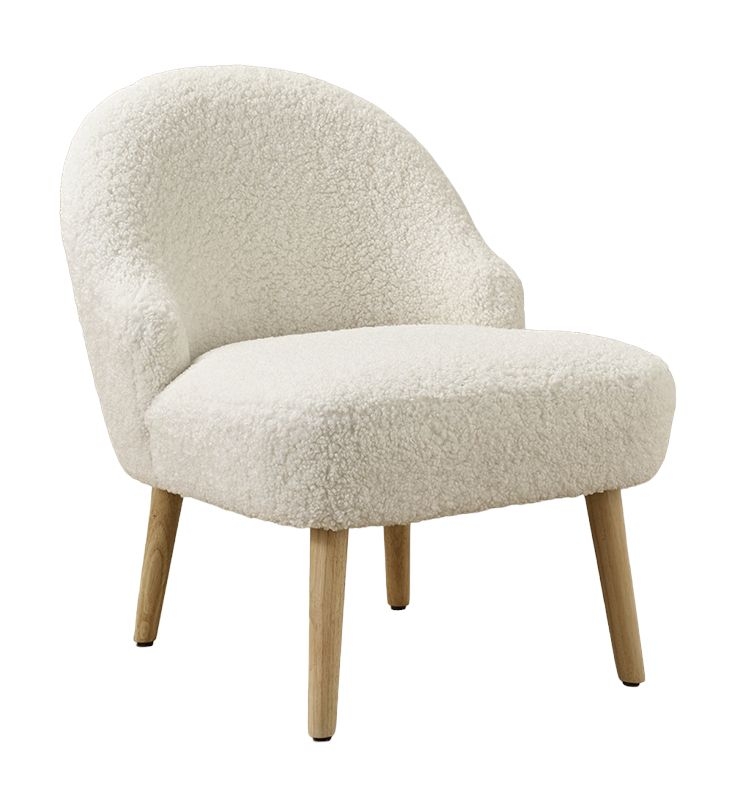 Ted White Faux Fur Bedroom Chair