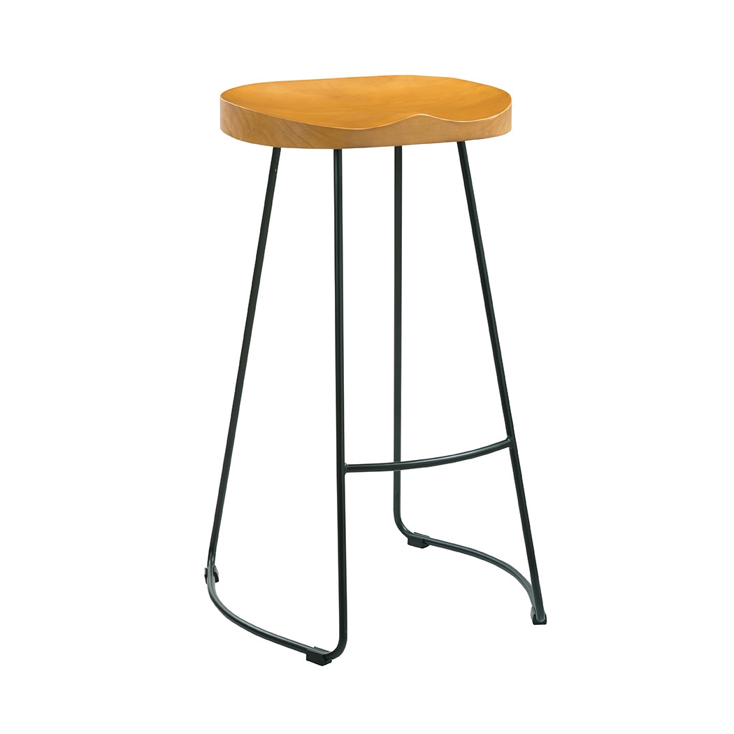 Bailey Solid Pine And Gold Bar Stool