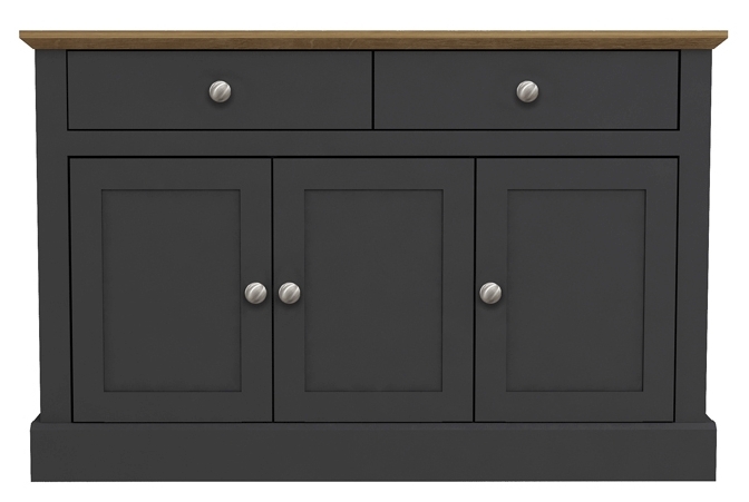 Devon Charcoal 3 Door Sideboard