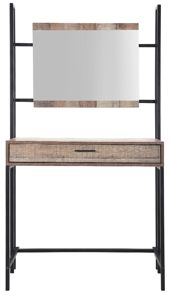 Hoxton Industrial Chic Dressing Table With Mirror