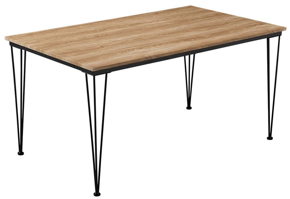 Liberty Wooden Square Dining Table With Hairpin Legs 150cm