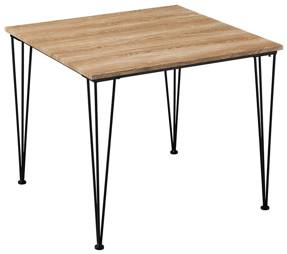 Liberty Wooden Square Dining Table With Hairpin Legs 90cm