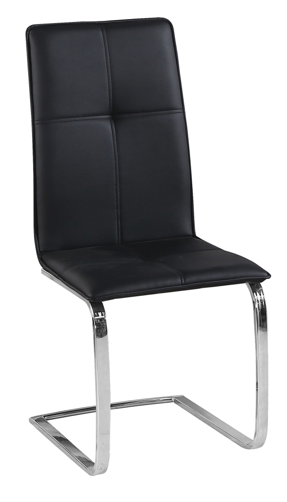 Opus Black Faux Leather Dining Chair Sold In Pairs