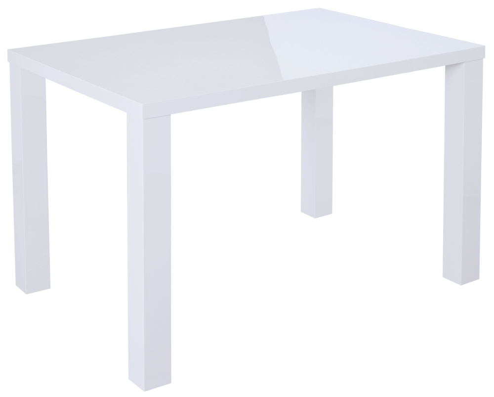 Monroe Puro 120cm White High Gloss Dining Table