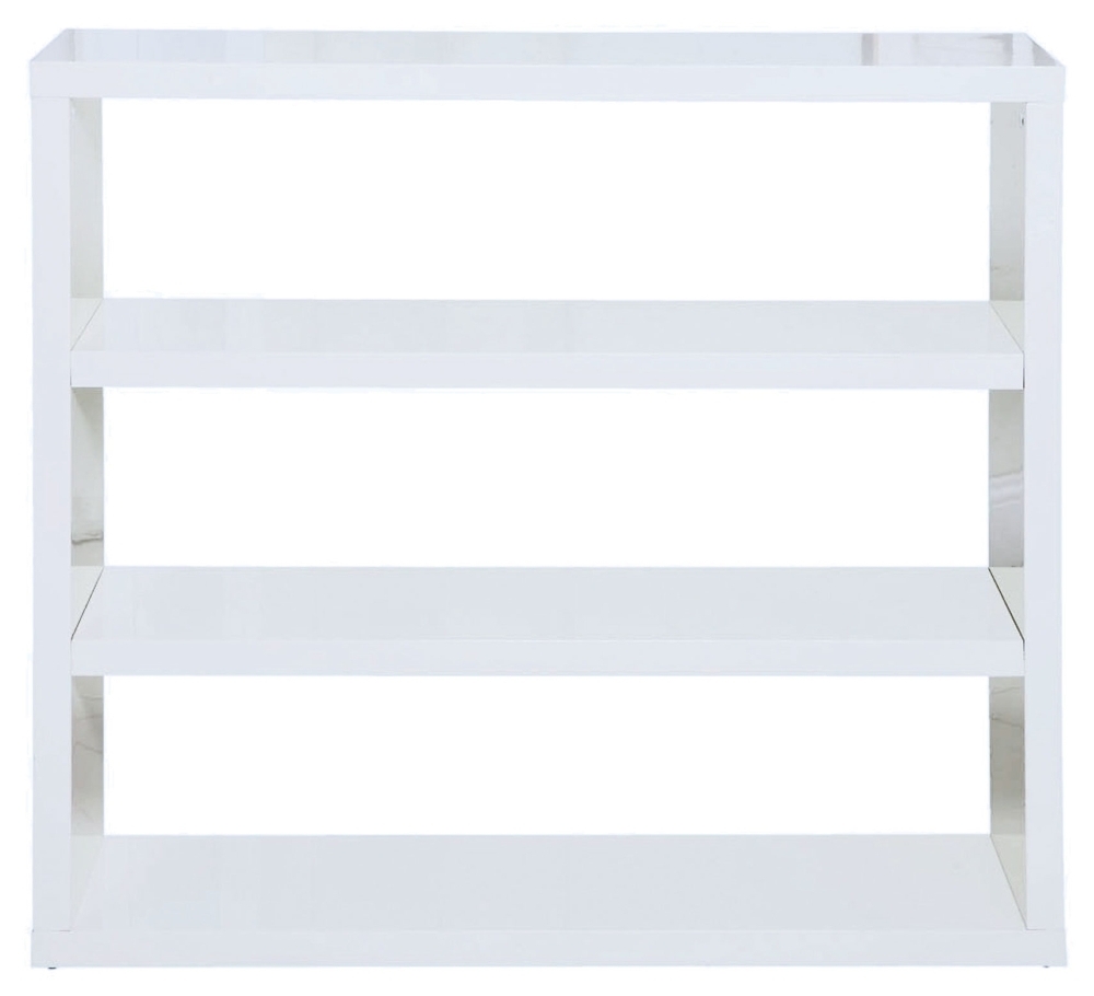 Puro White High Gloss Bookcase