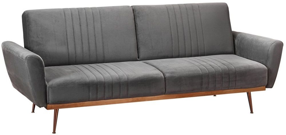 Nico Grey Velvet Sofa Bed
