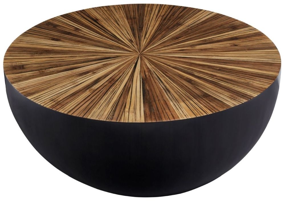 Beacons Natural Hevea Small Round Coffee Table