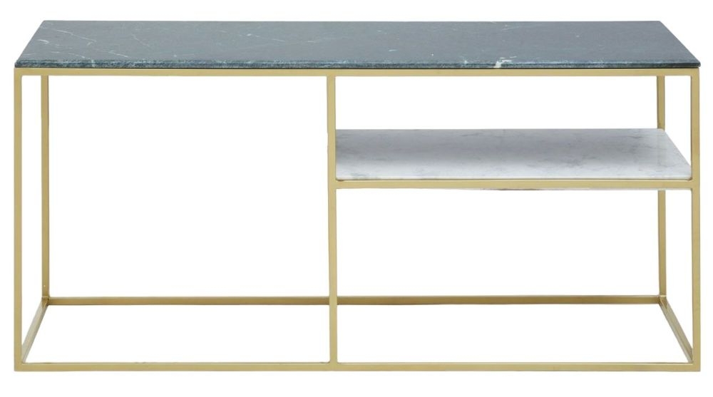 Giovanna Assorted Marble Top And Gold Console Table