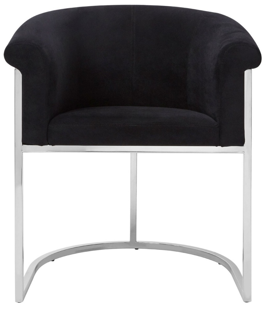 Envi Black Velvet Luxe Dining Chair