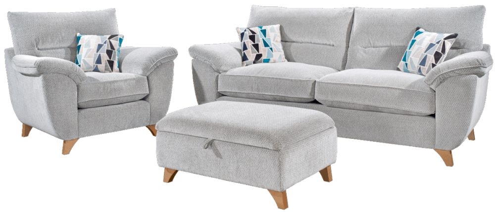 Lebus Billie 31 Fabric Sofa Suite With Footstool