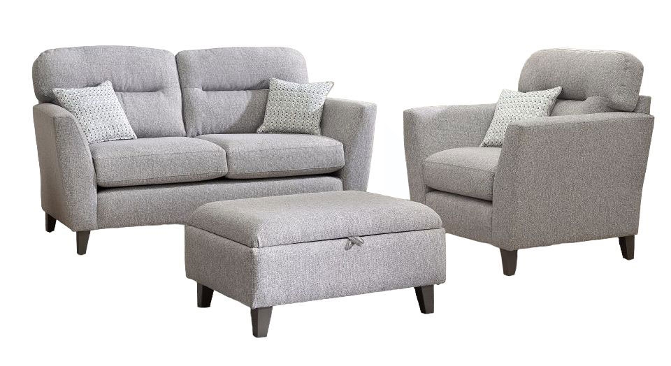Product photograph of Lebus Clara 2 Seater Fabric Sofa Suite from Choice Furniture Superstore