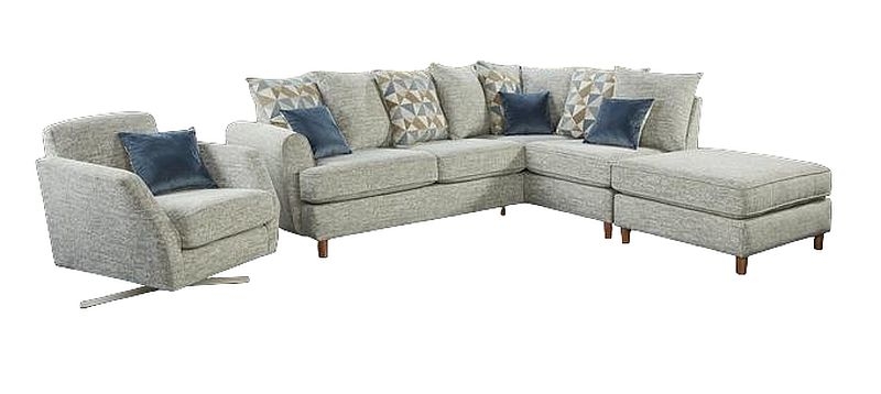 Product photograph of Lebus Lusso Grady Fabric Sofa Suite from Choice Furniture Superstore