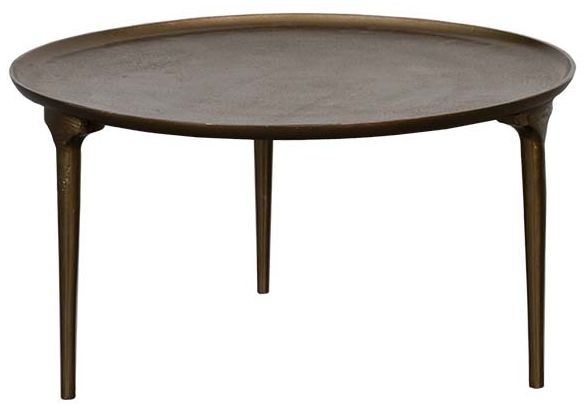 Allard Antique Gold Round Coffee Table