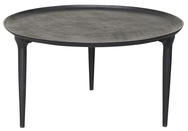 Allard Black Round Coffee Table