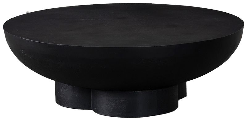 Gail Black Round Coffee Table