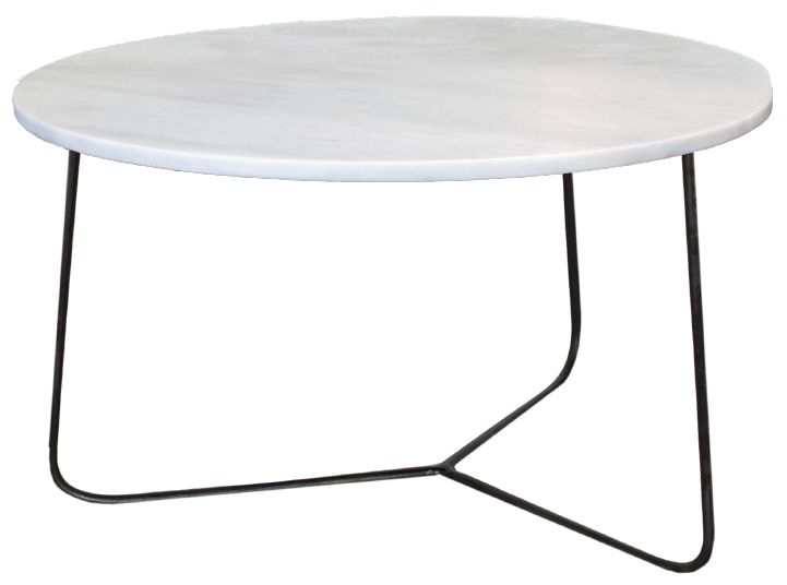 Minnesota White Marble Round Coffee Table