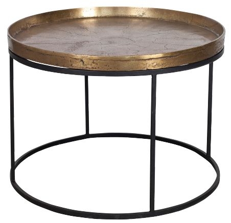 Northland Antique Gold Round Coffee Table