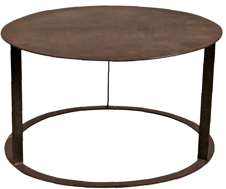 Rusty Metal Round Coffee Table