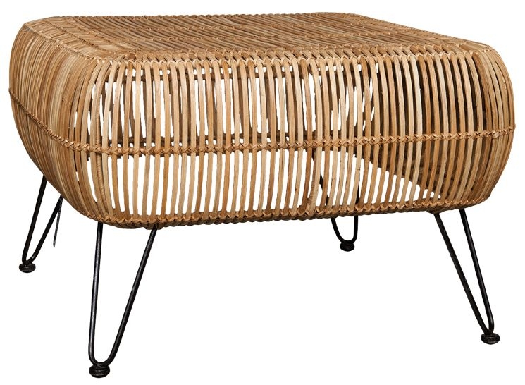 Silves Natural Large Coffee Table With Hairpin Legs
