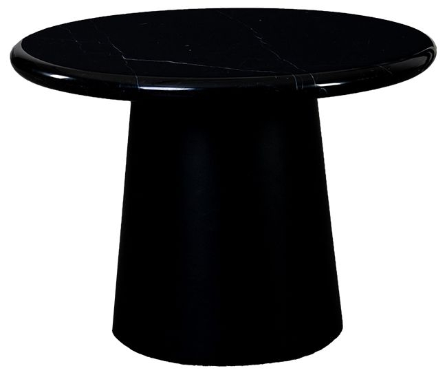 Utah Black Marble Round Coffee Table