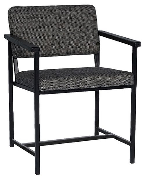 Atkinson Anthracite Fabric Dining Armchair Sold In Pairs