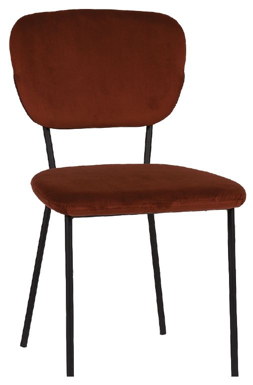 Cleveland Brick Fabric Dining Armchair Sold In Pairs