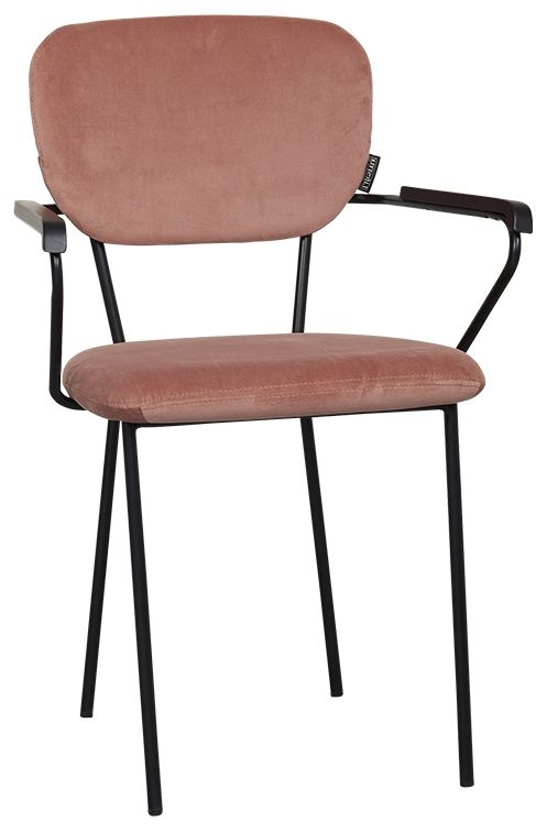 Cleveland Nude Fabric Dining Armchair Sold In Pairs