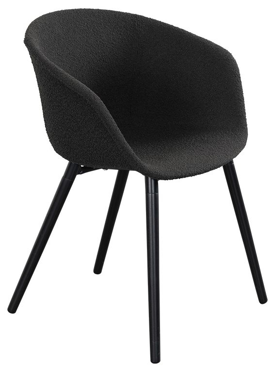 Emory Black Fabric Dining Chair Sold In Pairs