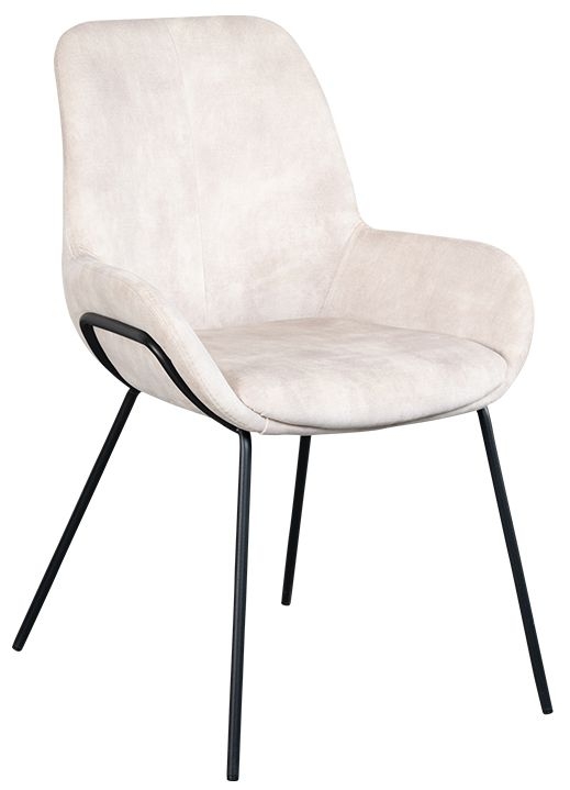 Livingston Aquila Natural Fabric Dining Chair Sold In Pairs