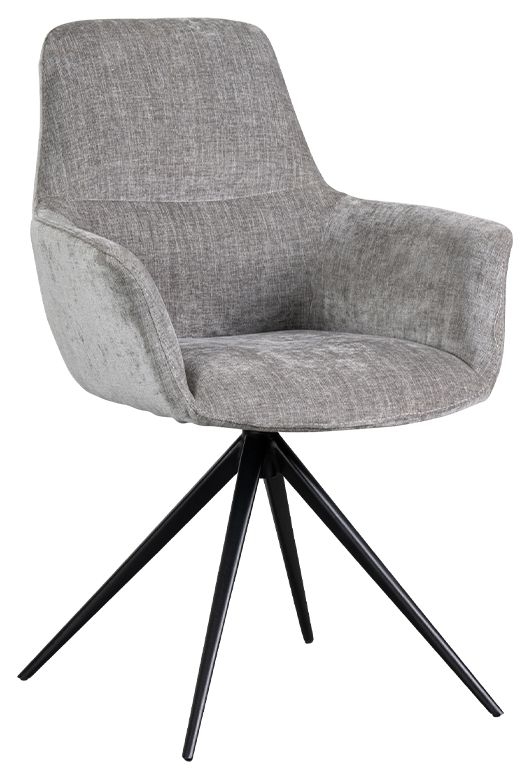 Nebraska Grey Fabric Dining Chair Sold In Pairs