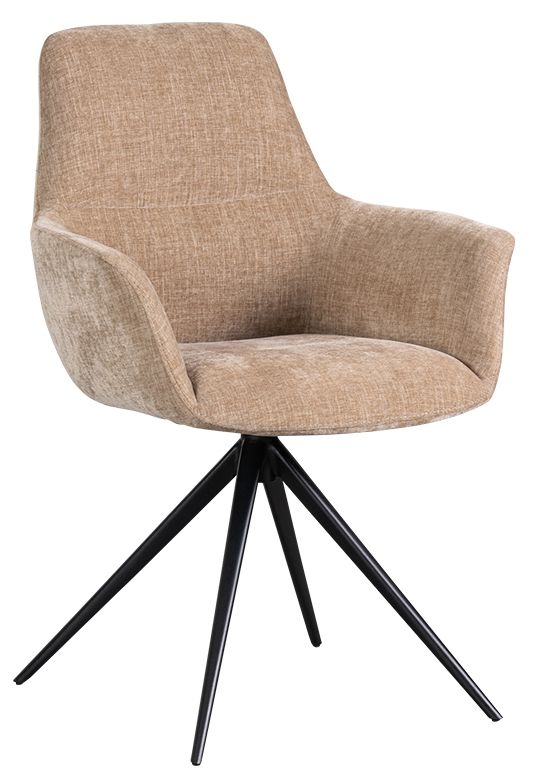 Nebraska Sand Fabric Dining Chair Sold In Pairs