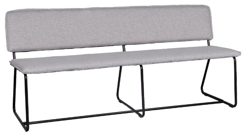 Porter Grey Fabric 160cm Dining Bench