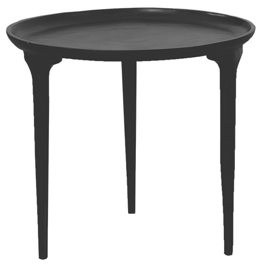 Allard Black Round Large Side Table