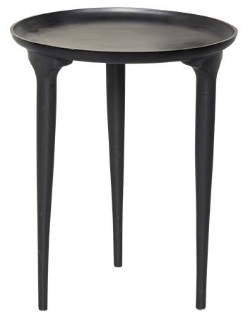 Allard Black Round Side Table