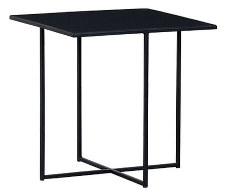 Dallas Black Square Side Table