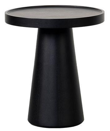 Durham Black Round Side Table