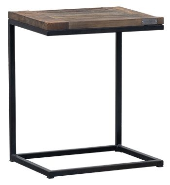 Madrid Elm Wood C Shape Side Table