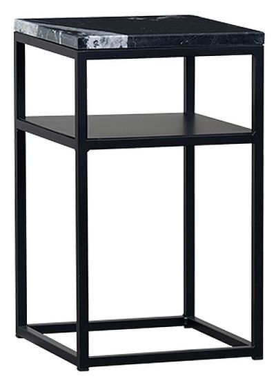 Sylvester Black Marble Side Table