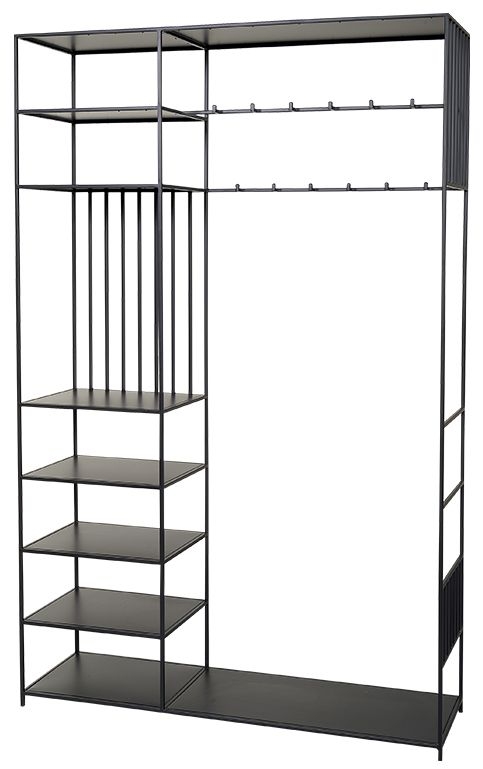 Seattle Black Open Wardrobe