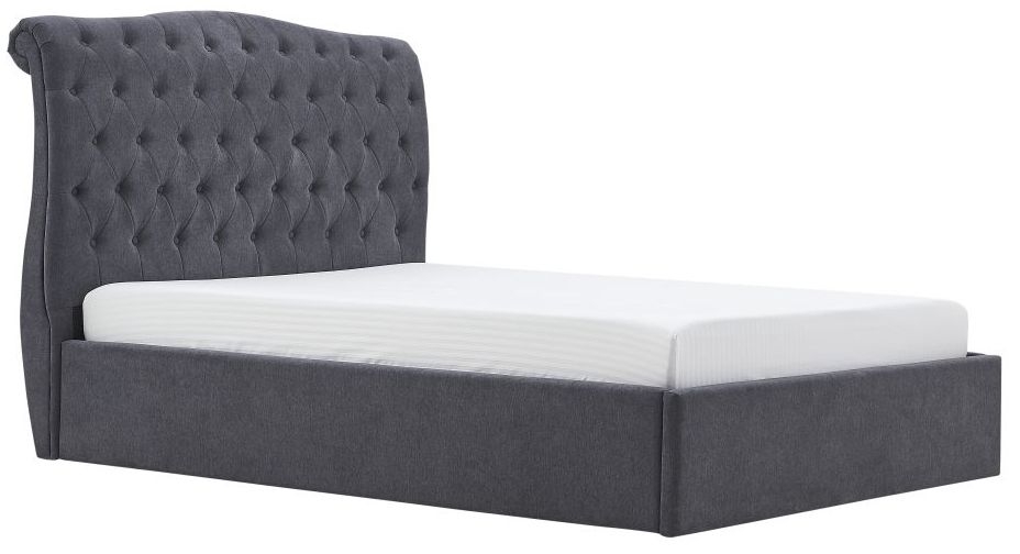 Rosa Storage Fabric Bed Comes In Single Double And King Size