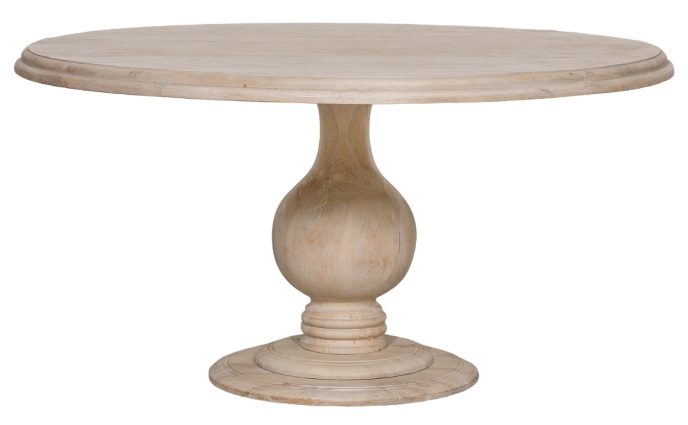 Blanche Wooden 6 Seater Round Dining Table 152cm