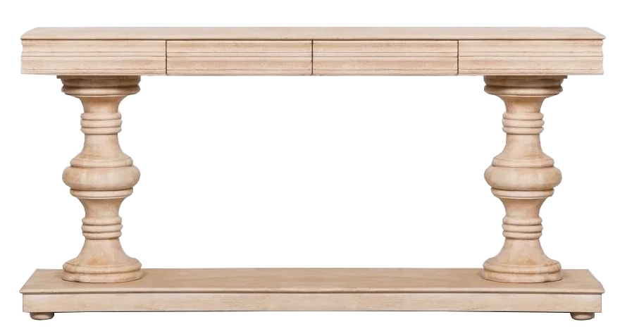 Mango Wood 2 Drawer Console Table