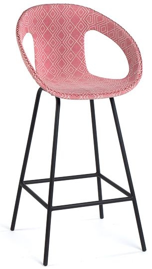 Atelier Pink And Black Barstool Sold In Pairs
