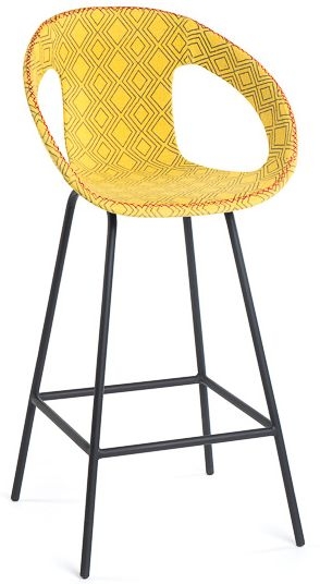 Atelier Yellow And Black Barstool Sold In Pairs