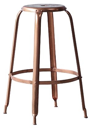 Turn Copper Round Barstool Sold In Pairs