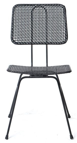 Abesse Black Rattan Dining Chair Set Of 4