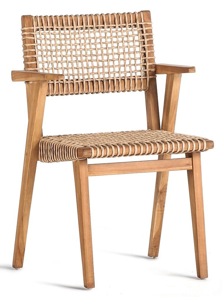 Cana Teak Wood Dining Armchair Sold In Pairs