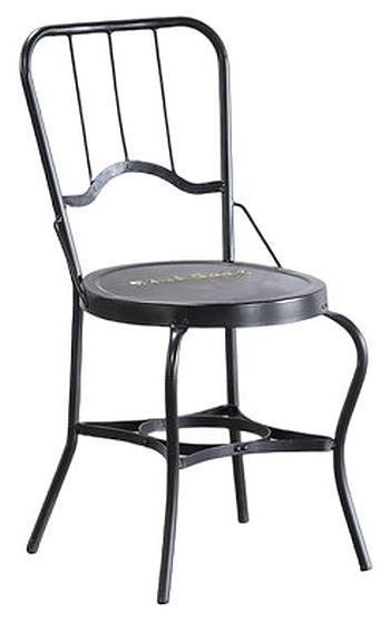 Gl Black Iron Dining Chair Sold In Pairs